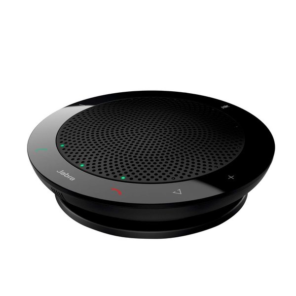 Jabra Speak 410 Corded Speakerphone for Softphones, MS-Optimized – Easy Setup, Portable USB Speaker for Holding Meetings Anywhere with Outstanding Sound Quality