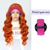 4 Pcs Elastic Wig Band for Melting Lace, Rose Red Lace Melting Band, Wig Bands for Keeping Wigs in Place, Wig Headband for Lace Front Wig, Adjustable Lace Melting Band for Baby Hair