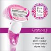 Pure Silk Contour 6 Premium Disposable Razor, 3 Count