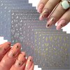 12 Sheets Star Nail Stickers for Nail Art Gold Moon Star Nail Art Stickers Decals 3D Self Adhesive Aurora Nail Decals Silver Star Nail Art Design Decoration Accessories for Women