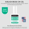 Karlash Super Strong Brush On Nail Glue for Acrylic Nails and Press on Nails Nail Bond Nail Glue Adhesive, Perfect for False Acrylic Nail Art, Glitter, Gems, White Clear Tip (2 Piece)