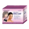 Annie Wide Band Wig Cap, Black, 144 Count