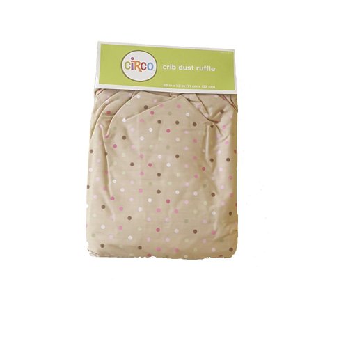 Circo Crib Dust Ruffle- Multi Dots