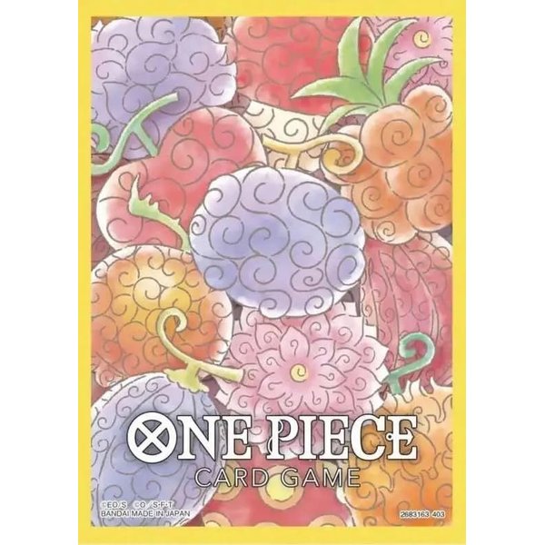 BANDAI NAMCO Entertainment One Piece Trading Card Game Assortment 4 Devil Fruits Card Sleeves [70 Count]