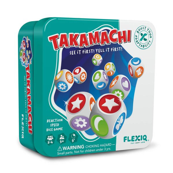 WHAT DO YOU MEME? Takamachi — The Fast Thinking Dice Game — Brain Teasers for Kids 5+, Kid Board Games, Family Game Night by FlexiQ