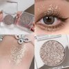 AMY'S DIARY Single Shimmer Glitter Eyeshadow Makeup, Highly Pigmented Intense Color - Highly Purified, Safe Eyeshadow Make Up for Girl