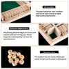 AMEROUS 1-4 Players Shut The Box Dice Game,Classic 4 Sided Wooden Board Game with 10 Dice and Instructions for Kids Adults, Tabletop Version