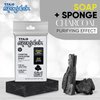 T.Taio Esponjabon Charcoal Soap Sponge - Cleansing Shower Scrubber - Cleaning Bath Wash Scrub - Oil Removal - Massage & Lather Foot, Elbow, & Face - Bathroom Accessories - Charcoal