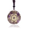 Day Day Up Orgonite Necklace Metatron Cube Resin Energy Pendant 26.38" Adjustable Energy Necklace