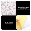 JOINPAYA Dollhouse Wall Decals Floral: Self Adhesive Stickers Wallpaper for Miniature House DIY Craft Lovely Fairy Dolls 1:12scale 5sheets