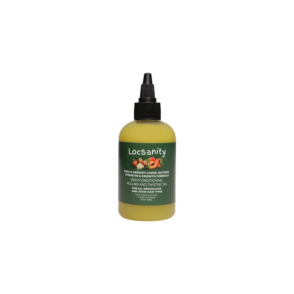 Locsanity Shea & Apricot Loose, Natural Strength & Growth Formula Dreadlock Natural Hair Rolling and Conditioning Oil