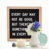 Felt Letter Board with 294 Letters, Numbers, Symbols - 10x10 inch Changeable Message Board with Wooden Frame Wall Mount (Black)