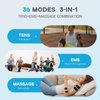 CESLIFF Dual Channel TENS EMS Unit 36 Modes Muscle Stimulator, Rechargeable Electric Pulse Massager TENS Machine Function for Lower Back Neck Shoulder Pain Relief with 10 Pads