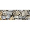 Silver Medley Rock/HD Stone Aquarium Background 36 by 18-Inch/Rocky Fish Tank Background