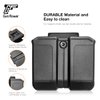 Universal Double Magazine Pouch, Magazine Holder Fits 9mm/.40 Dual Stack Mags, Mag Holster Compatible with Glock/Taurus/Beretta/Sig/H&K/CZ/S&W/Walther, Belt/Molle Up to 2.25'' Wide