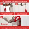 Addalock The Original Portable Door Lock for Travel & Home Security, Durable 1-Piece Door Latch Lock for Houses, Apartments, Hotels, Motels, Dorms & AirBnBs - Lock The Door & Stay at Home or Away