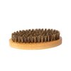 Natural Soft Bristle Hair Brush (2 PACK) - Medium/Stiff Bristle Brush 360 Palm Sized Wave Brush (2 PACK)