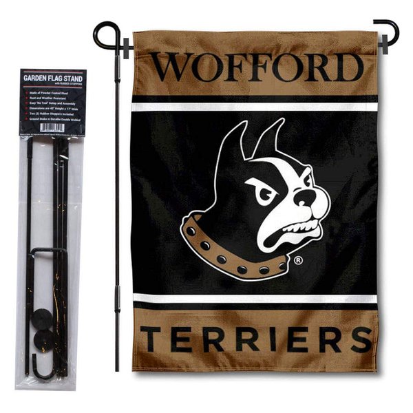 Wofford Terriers Garden Flag with Stand Holder