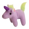 Snugarooz Magical The Unicorn Plush Dog Toy with Repair Patch – Soft Durable - Crinkle & Squeaker Rainbow Mane - Tail for Small Dogs & Puppies