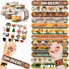 Cherisnowy 48 PCS Hunting Party Favors 24PCS Tattoos Sticker 24PCS Slap Bracelets Wristbands Perfect for Themed Birthday Baby Showers or Classroom Rewards Ideal Decor and Gifts for Girls and Boys