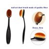 Nail Dust Brush,Nail Art Brush,Soft Brush Nail Art Dust Powder Remover Makeup Brushes Manicure Brush Clean Up Tools Nail Art Brush,Nail Brush for Cleaning Fingernails,Daily Makeup Brush (Black)