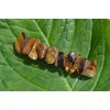 Gold Tiger's Eye Stone French Barrette Hair Clips