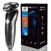 Electric Razor for Men, Mens Rotary Shavers, 4D Rechargeable Electric Shavers for Men, Wet & Dry Use, LCD Display, Child Lock, USB Ceramic Cordless Rechargeable Cordless Men's Rotary Shavers
