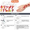 100PCS Seafood Crawfish Boil Temporary Tattoos Stickers Themed Birthday Party Supplies Favors Decorations Summer Crayfish Lobster Shrimp Tattoo Sticker Gifts For Boys Girls School Prizes Carnival