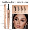 2024 New Magic Eyebrow Pencil: 3D Waterproof Eyebrow Pen for Long-Lasting Wear, Delicate Microblading Eyebrow Pencil for Fine Natural Strokes (Grey)