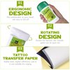 15Pcs Tattoo Transfer Paper and Gel Kit: Tattoo Transfer Gel for Transfer Stickers Paper Machine Stencils - Temporary Tattoo Supplies - Green Soap for Tattooing Tattoo Deodorant Stick