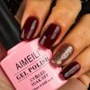 AIMEILI Soak Off U V LED Gel Nail Polish - Red Vixen (010) 10ml
