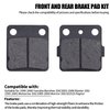 MWMNUN Brake Pads Front/Rear Compatible with Yamah Wolverine 350 Warrior 350 Blaster 200 Banshee 350 Braking for Raptor 125 YFZ350 YFS200 YFM 350 YFS200 YFM125R Kevlar Fiber