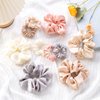 Lolalet 12 PCS Hair Scrunchies, 2 Sizes Soft Satin Elastic Hair Bands Hair Scrunchy for Women Girls, Ponytail Holder Hair Accessories Teens for Thick Thin Fine Curly Hair -Style A