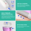 VOYOR Electric Foot Callus Remover Rechargeable Foot File Waterproof Pedicure Tools, Professional Callus Remover for Feet 3 Roller Heads Foot Scrubber Electric Foot Grinder CR300 (Purple)