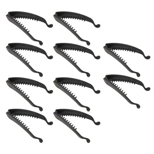 10PCS Black Banana Hair Clip, Hair Clip Clamp, Elegant Ponytail Holder Hair Accessories