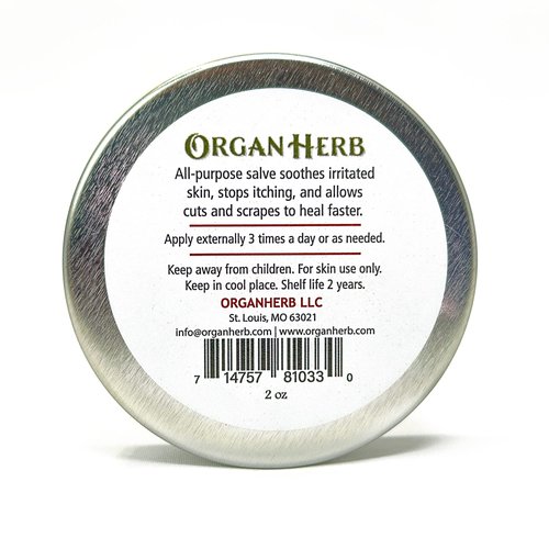 OrganHerb Organic Yarrow Salve (Kunica) 2 oz