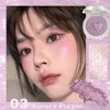 Lilyloria Glitter Sparkly Face Highlighter Makeup Palette Shimmer Radiant Glow Illuminator Iluminadores de Maquillaje 6g (03 Aurora Purple)