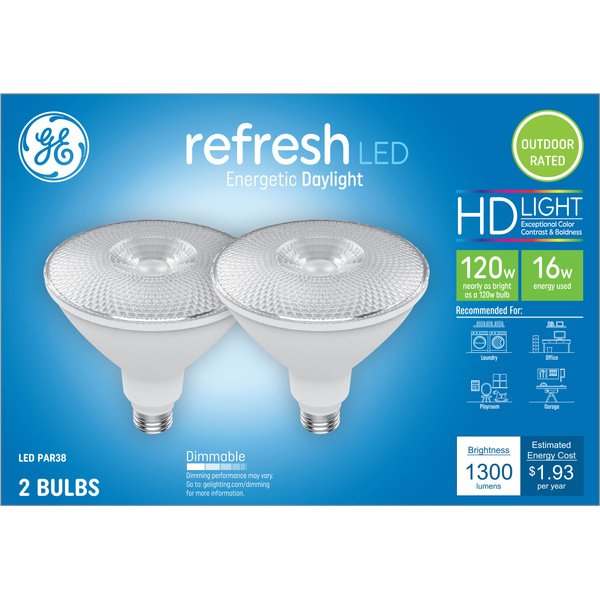 General Electric Refresh HD Daylight 120W PAR38 (2-Pack)