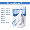 Oral Hygiene Accessories Water Hose Plastic Handle Compatible for Waterpik Water Flosser Wp-100/-300/-600/-900 Easy to Replace Water Flosser Handle (White)