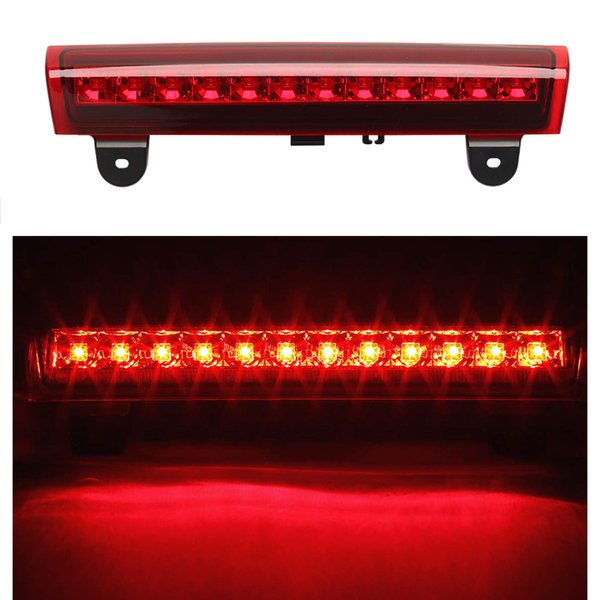HUSUKU High Mount 3rd Third Brake Light Cargo Light Fits For Chevrolet Tahoe GM/Suburban/GMC/Yukon 2000-2006 LED Rear Cargo Light/Stop LED Light (Red Housing)