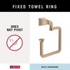 Delta Faucet Dryden Towel Ring, Champagne Bronze, Bathroom Accessories, 75146-CZ 3.50 x 6.00 x 3.50 inches