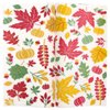 Thanksgiving Wax Paper Sheets100PCS Maple Leaf Parchment Paper Thanksgiving Food Wrapping Paper Fall Wax Baking Liner Thanksgiving Party Supplies
