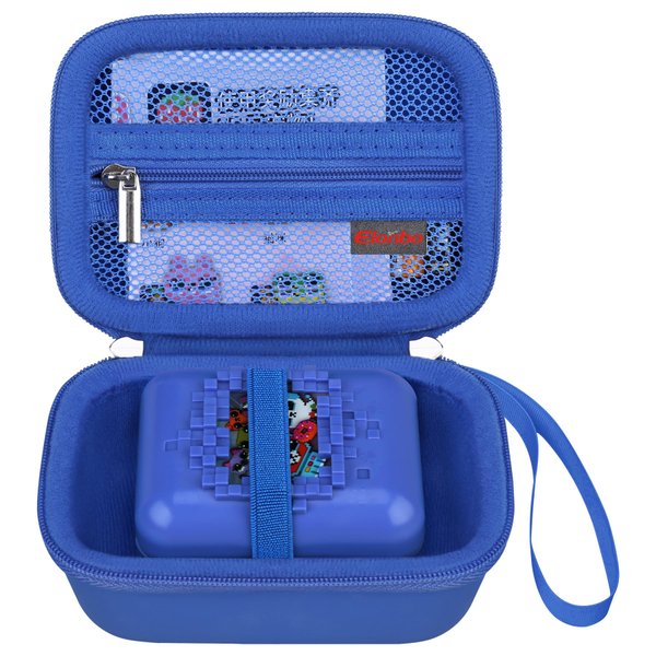 Elonbo Carrying Case for Bitzee Disney/Bitzee Magicals/Bitzee Interactive Toy Digital Pet, Bitzee Digital Pet Interactive Toy Storage Bag, Electronic Pets Travel Cover Organizer Holder, Dark Blue