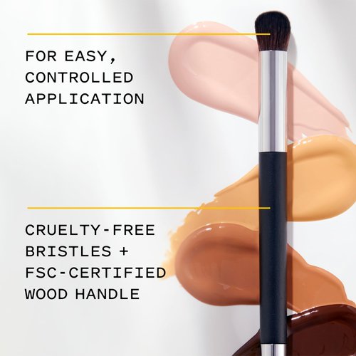 Keys Soulcare Natural Look Concealer Brush®, Flat & Soft Bristles for Easy and Controlled Application, Blends Flawlessly, Gentle, Vegan, Cruelty Free