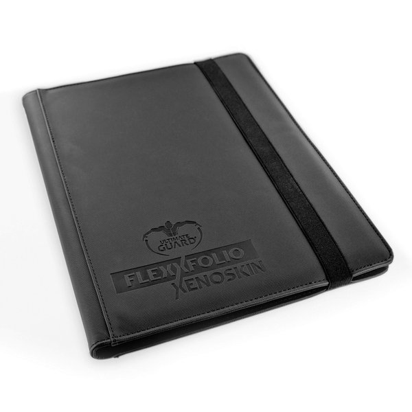 Ultimate Guard Flexxfolio Xenoskin | Trading Card Binder with 9 Side-Loading Pockets per Page | Up to 360 Cards | Black, Sturdy Card Collection Album designed for Double-Sleeved TCG Cards