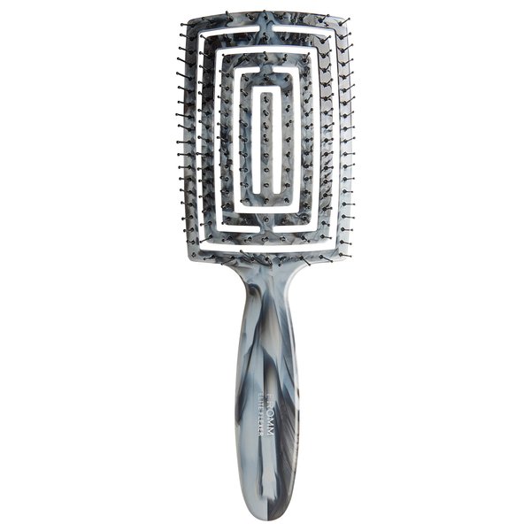 Fromm Professional Elite Flexer Ceramic x Ionic Wet & Dry Detangling Vent Brush | Gentle Hair Detangler & Massage Brush Smooths Frizz & Flyaways, Glides Through Medium to Thick Hair, Easy to Clean