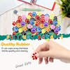 Weecent 48 Pcs Paw Erasers 8 Colors Paw Print Erasers Dog Birthday Party Favors Cat Party Gifts Welcome Back to School Erasers School Supplies for Artists Kids Students