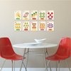 Children Inspire Design Nursery Decor, Fruits Counting Cards, Number Flash Cards 1-10, Kid's Decor, Eco-Friendly Print, Wall Letters And Numbers