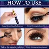 Menaka Magnetic Eyelashes Natural Look, Wispy short Magnetic Lashes with Eyeliner Kit, 4 Tubes of Magnetic Liner Upgraded Waterproof,Long Lasting. Reusable False Eyelashes Easy to Apply,10 Pairs
