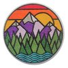 PatchClub Mountain and River Adventure Outdoor Patch, 3 in - Colorful Embroidered Cool Iron On/Sew On Patches…